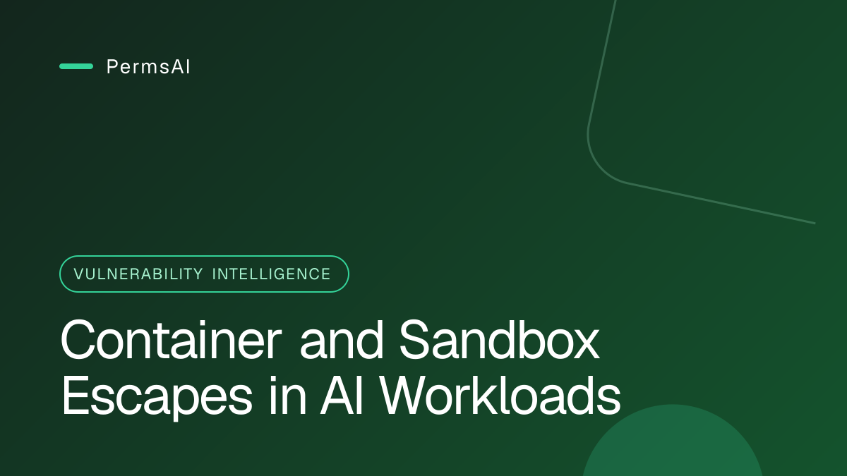 Container and Sandbox Escapes in AI Workloads featured image