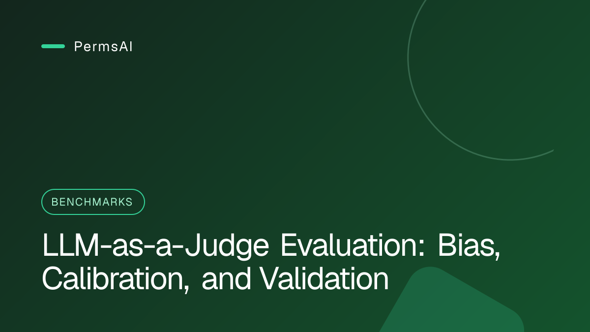 LLM-as-a-Judge Evaluation: Bias, Calibration, and Validation featured image