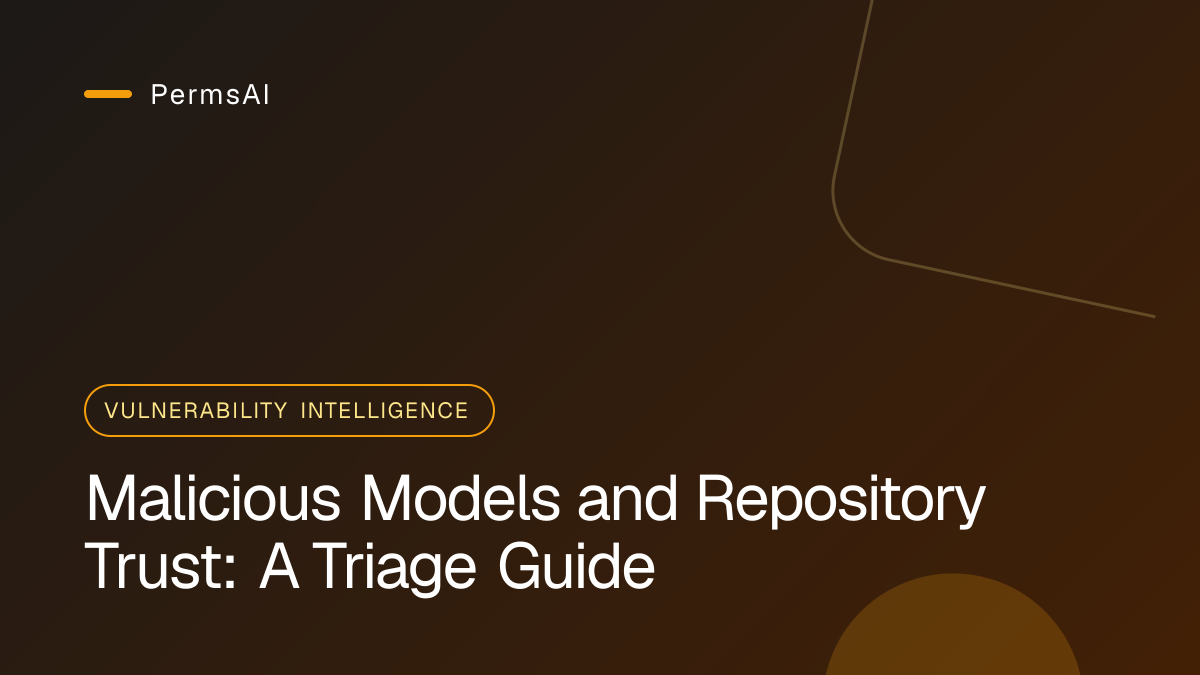 Malicious Models and Repository Trust: A Triage Guide featured image