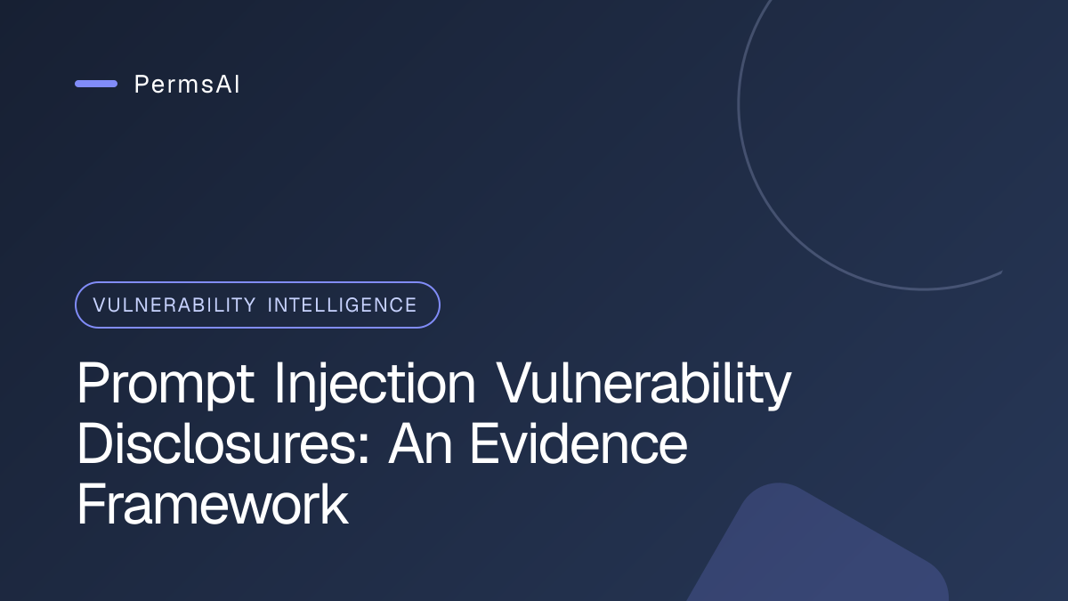 Prompt Injection Vulnerability Disclosures: An Evidence Framework featured image