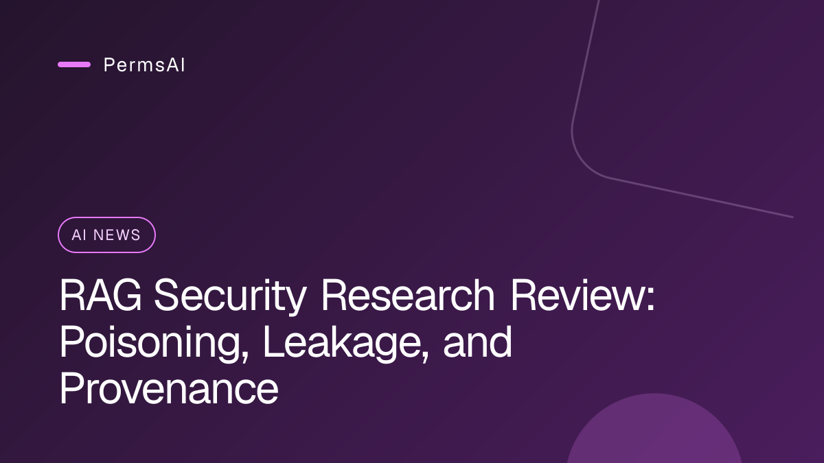 RAG Security Research Review: Poisoning, Leakage, and Provenance featured image
