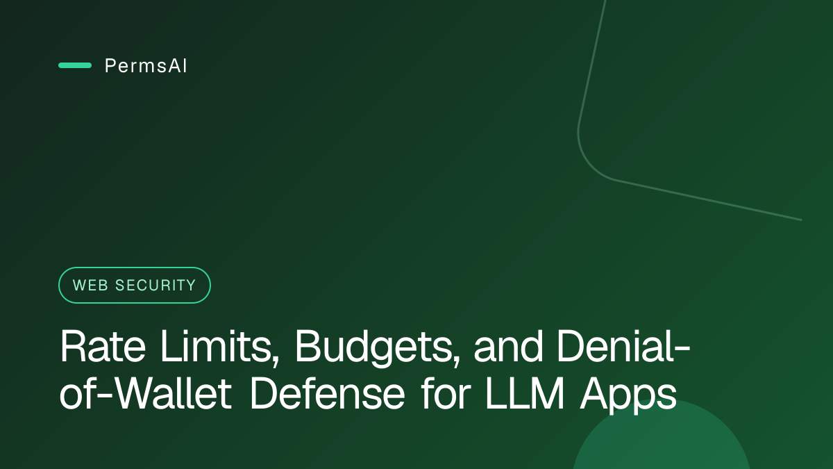 Rate Limits, Budgets, and Denial-of-Wallet Defense for LLM Apps featured image