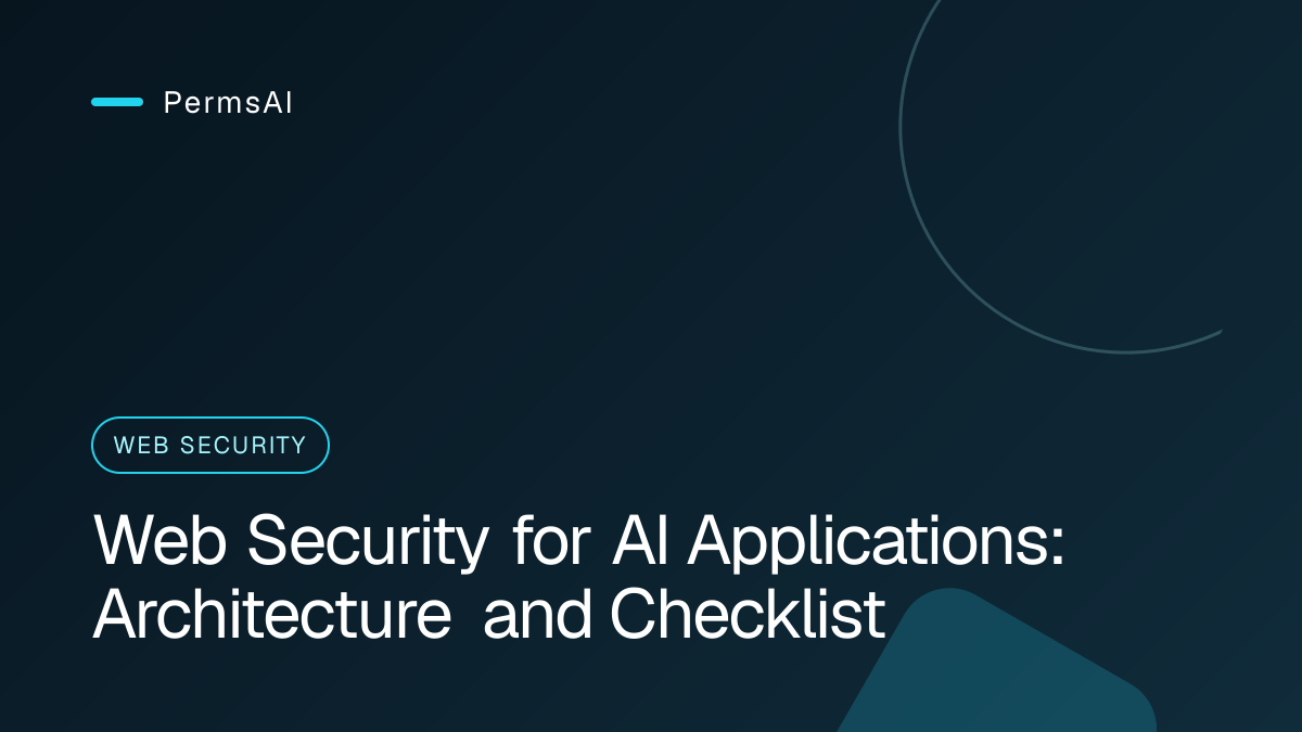 Web Security for AI Applications: Architecture and Checklist featured image